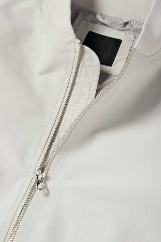 Pánské - Bomber - světle šedá