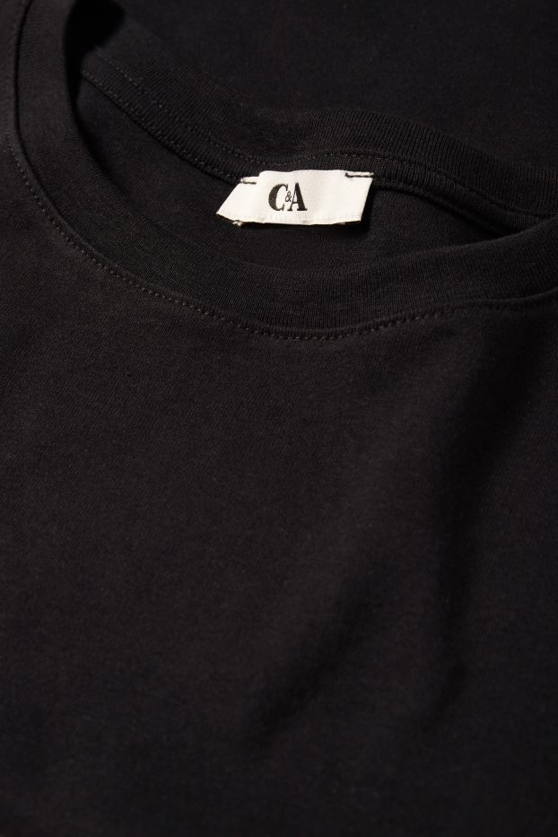 Women - T-shirt - relaxed fit - black