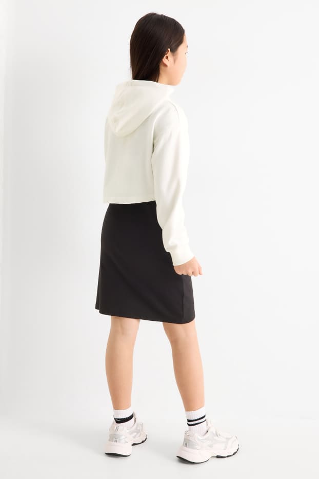 Copii - Fete - Lilo & Stitch - set - hanorac și rochie - 2 piese - alb-crem