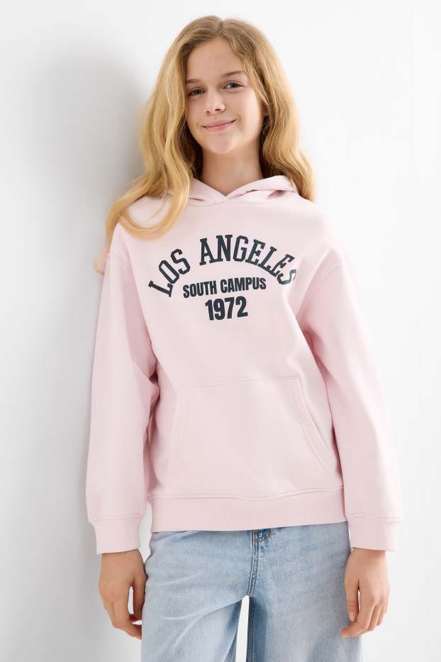 Kinderen: meisjes - Los Angeles - hoodie - roze