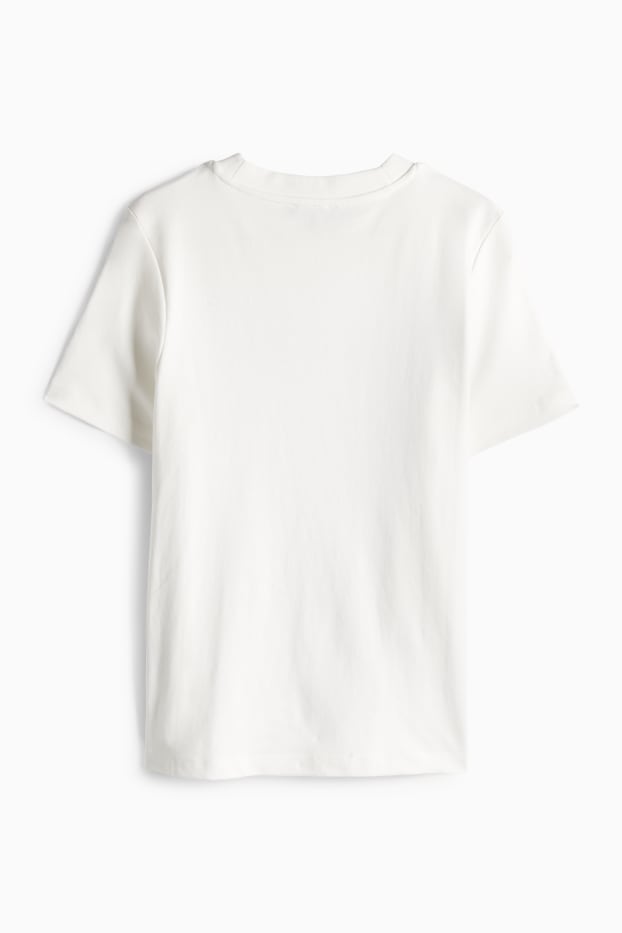 Damen - T-Shirt - Regular Fit - weiß