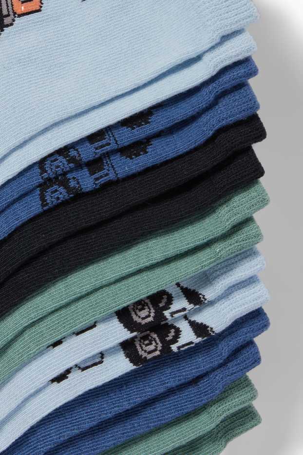 Kinder Jungen - Multipack 7er - Monster-Truck - Socken mit Motiv - blau