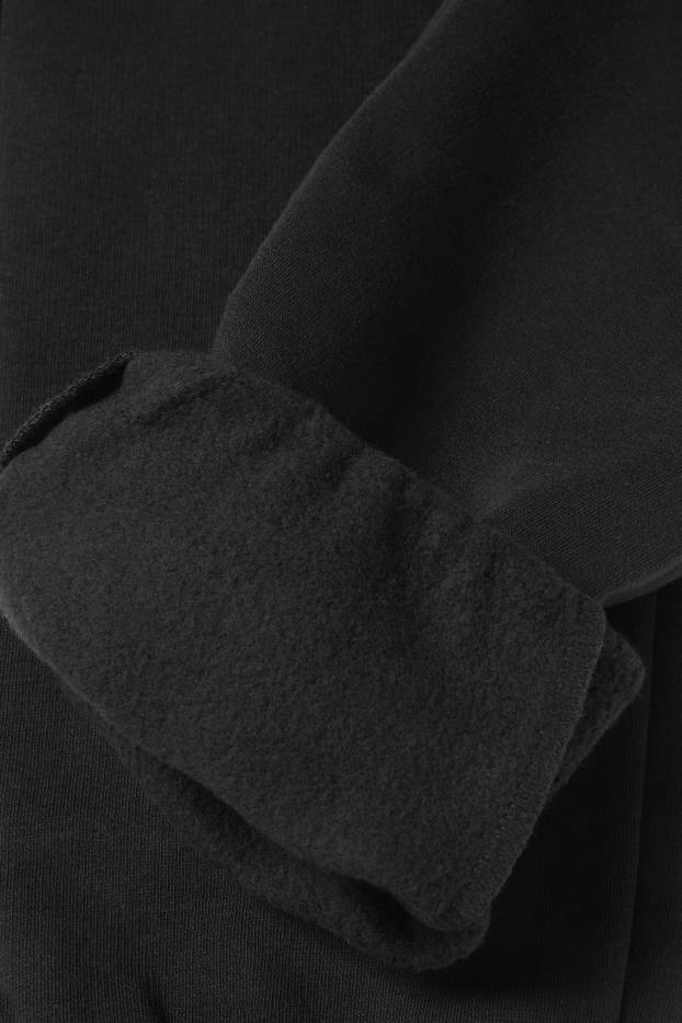 Pánské - Cargo teplákové kalhoty - černá