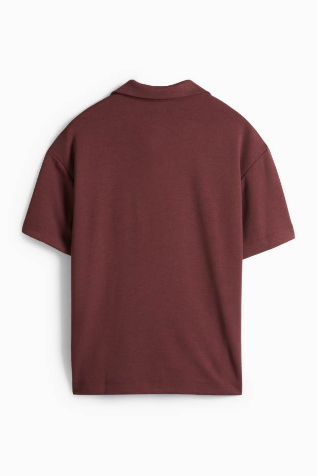 Damen - Poloshirt - Regular Fit - bordeaux