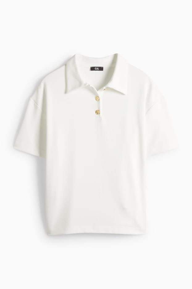 Femmes - Polo - regular fit - blanc