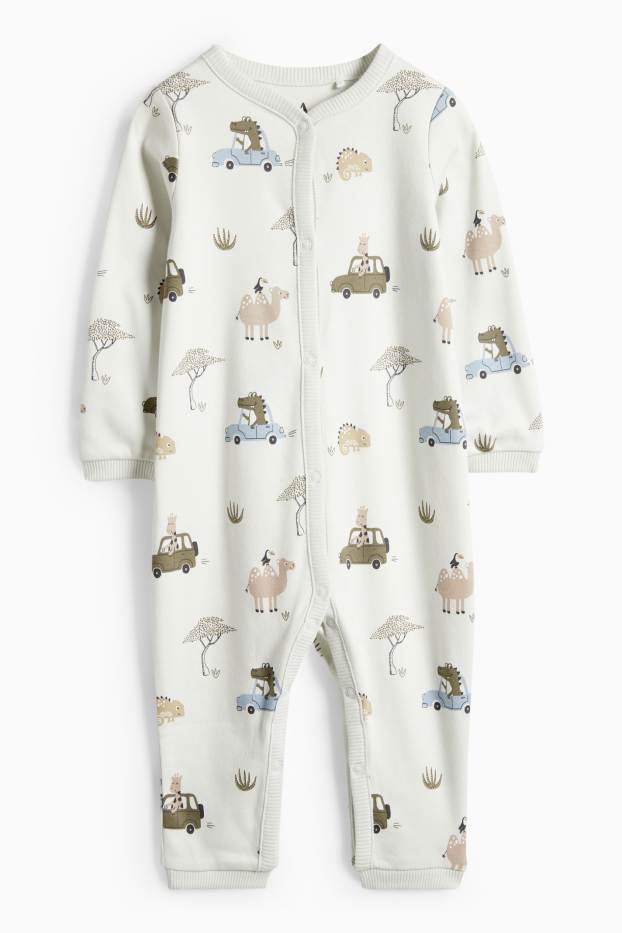 Neonati - Safari - pigiama neonati - verde menta