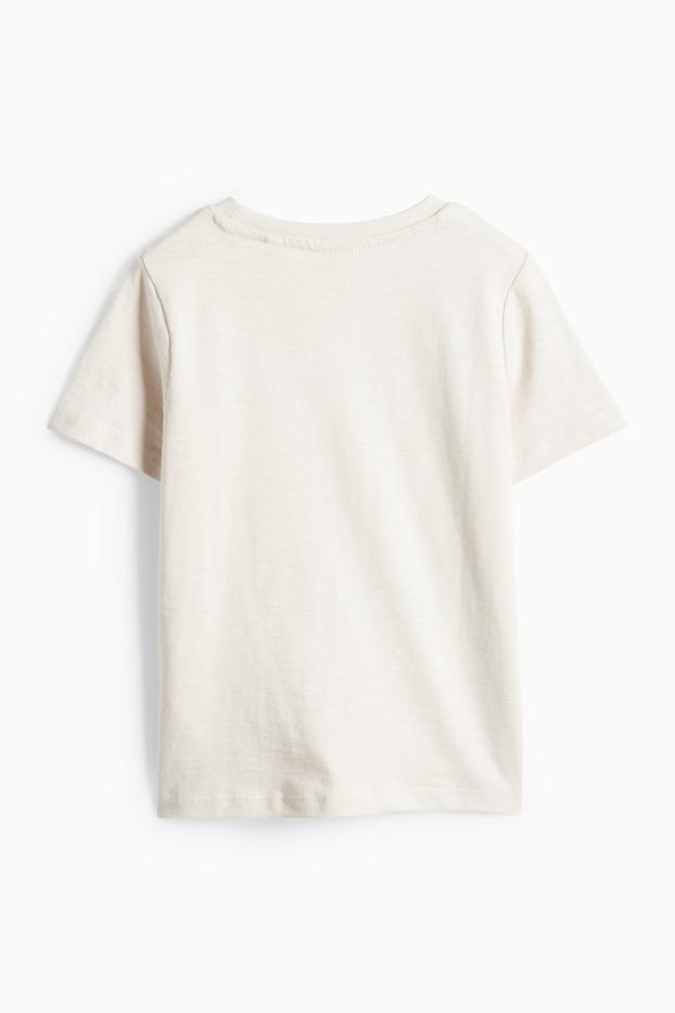 Děti - chlapci - Ranč - tričko s krátkým rukávem - světle béžová