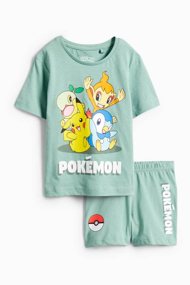 Children Boys - Pokémon - short pyjamas - 2 piece - green
