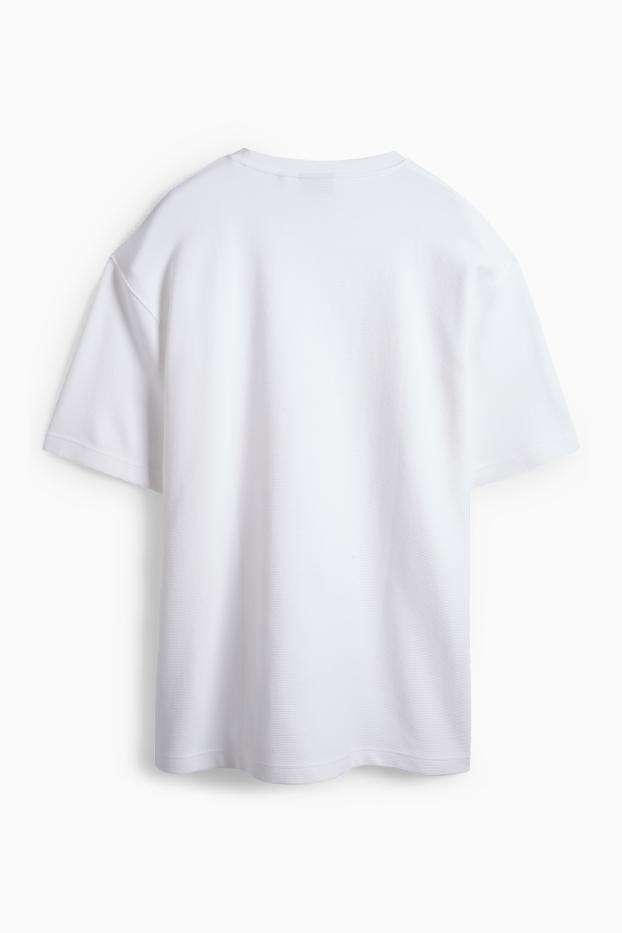 Pánské - Tričko - bílá