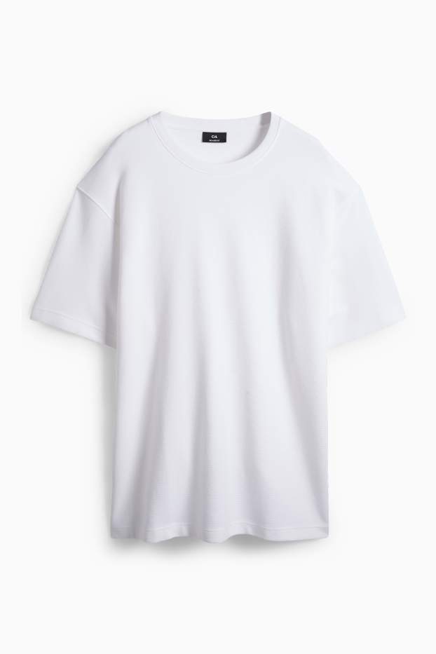 Pánské - Tričko - bílá