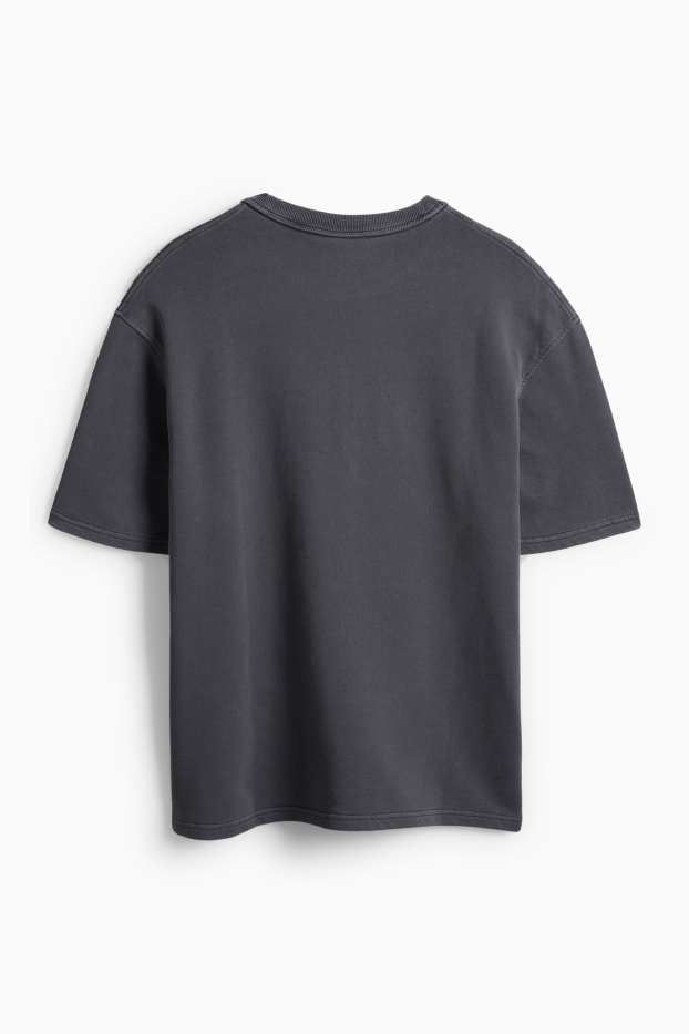 Bărbați - Tricou - relaxed fit - gri închis
