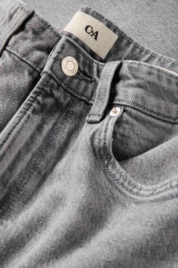 Dámské - Barrel jeans - high waist - džíny - šedé