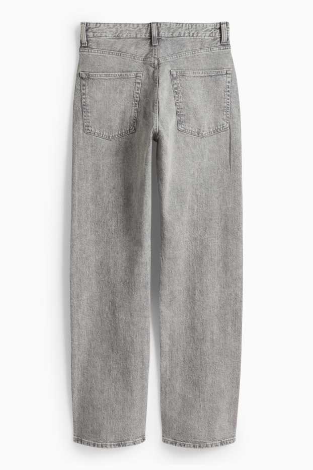 Damen - Straight Jeans - High Waist - LYCRA® - helljeansgrau