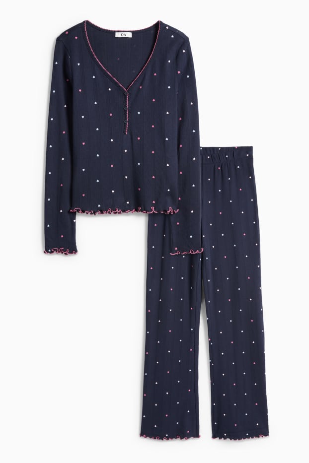 Dona - Pijama - blau fosc