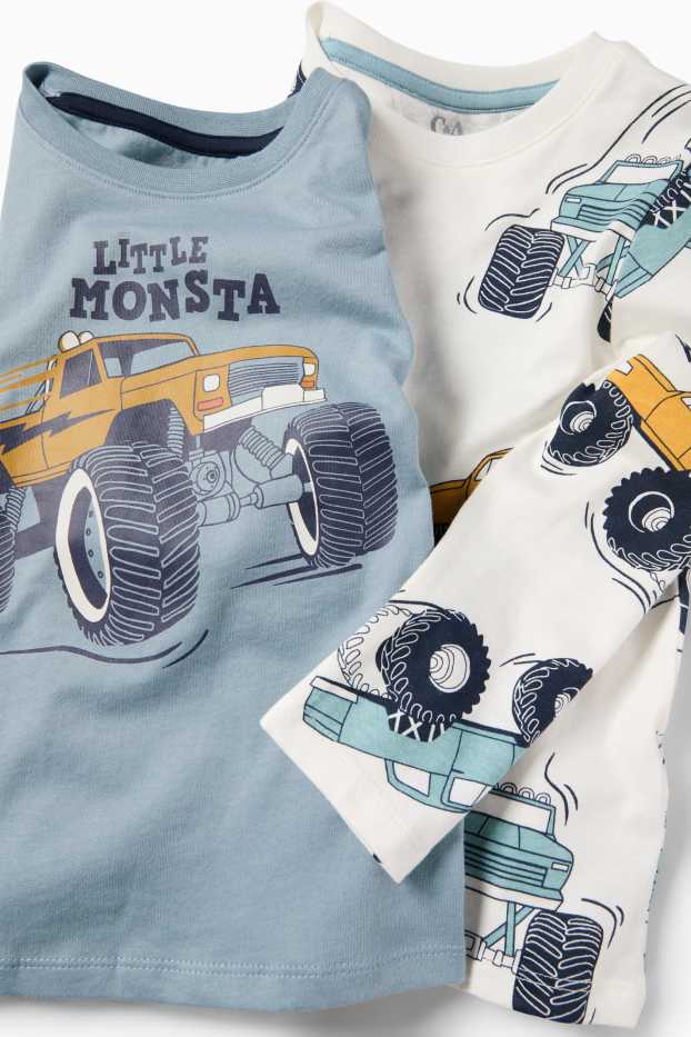 Děti - chlapci - Triko s dlouhým rukávem - světle modrá