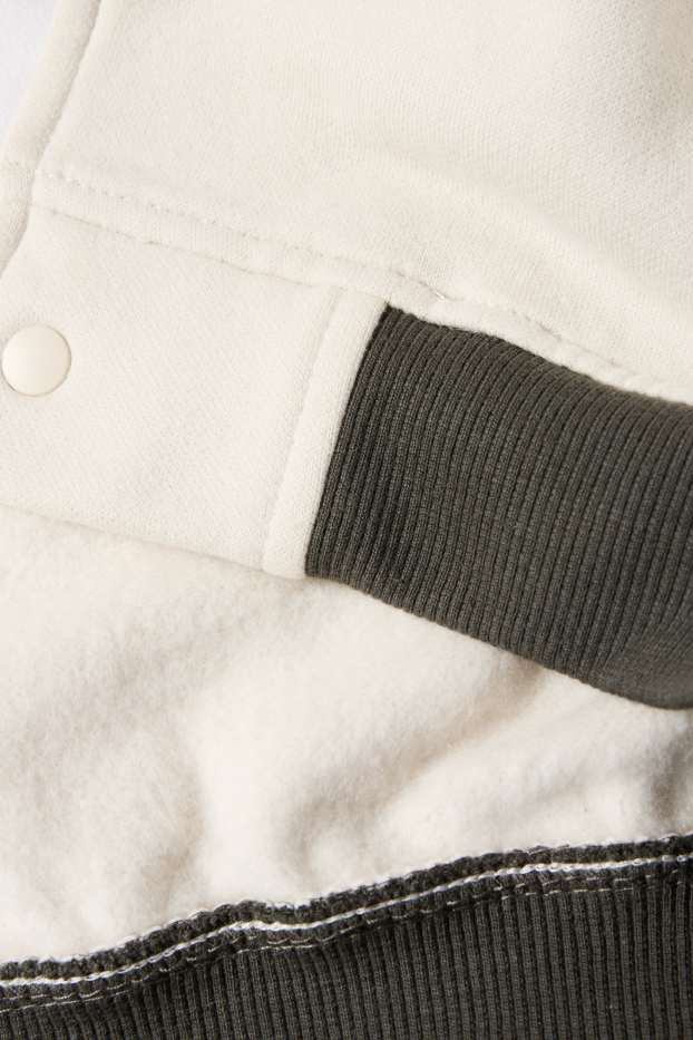 Bambini - Giacca in felpa - marrone / beige