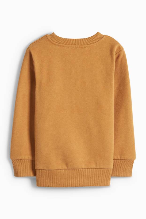 Kinder Jungen - Dino, Bär und Pferd - Sweatshirt - havanna