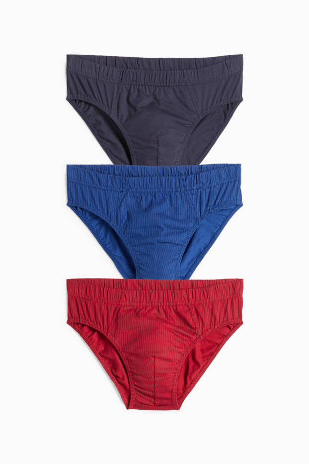 Pánské - Kalhotky - červená/modrá