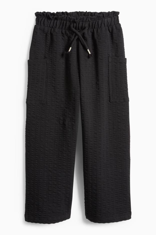 Enfants filles - Pantalon en jersey - noir