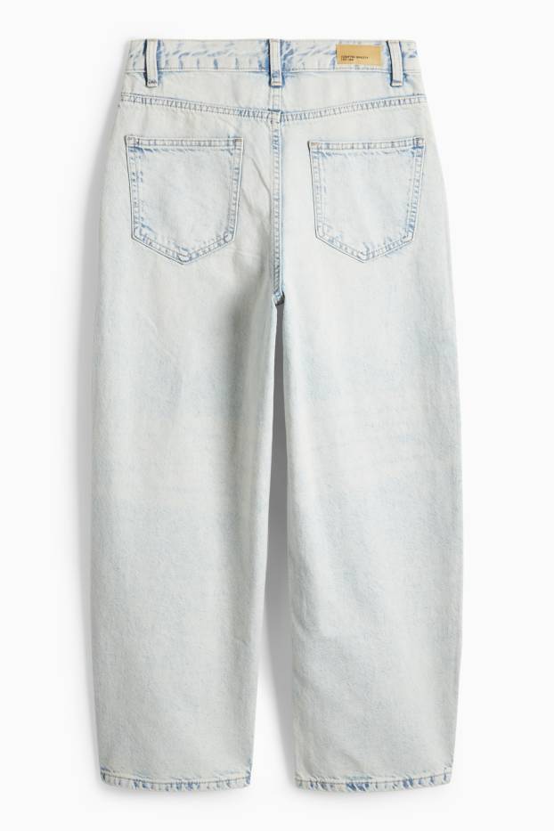 Enfants filles - Barrel jean - jean bleu clair