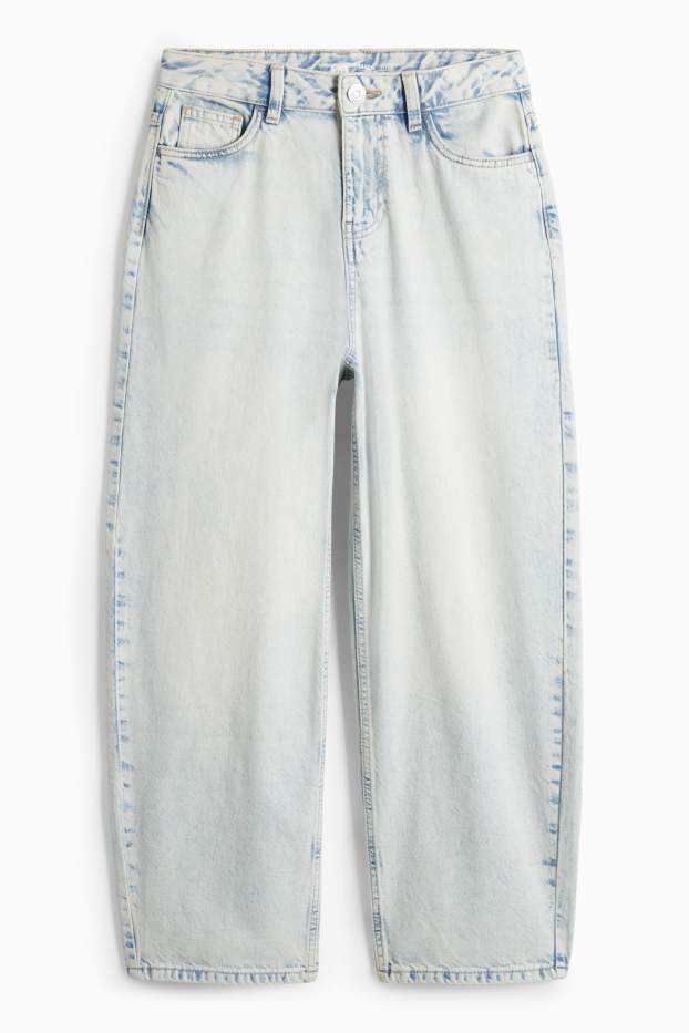 Enfants filles - Barrel jean - jean bleu clair