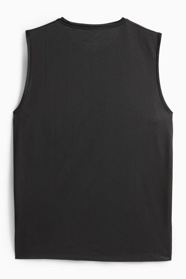 Herren - Funktions-Tank-Top - schwarz