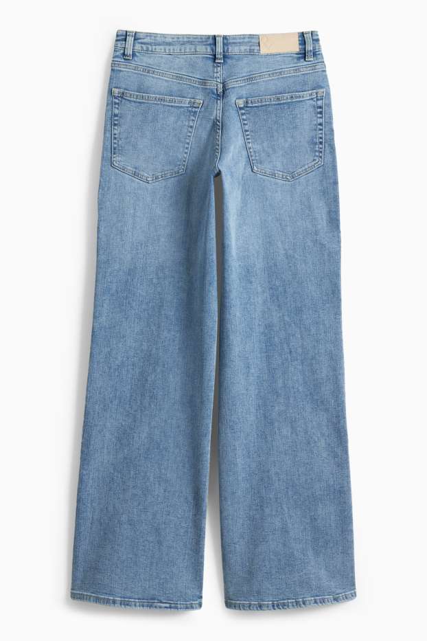 Dona - Wide Leg Jeans - mid waist - texà blau clar