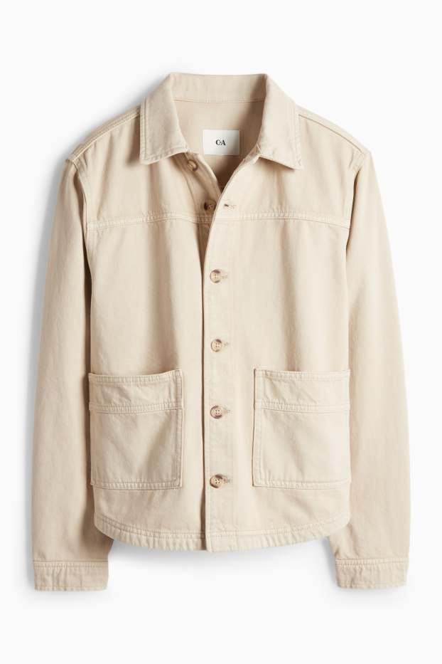 Femmes - Shacket en jean - beige