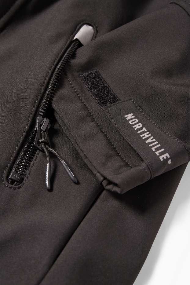 Children Girls - Softshell Jacket - black