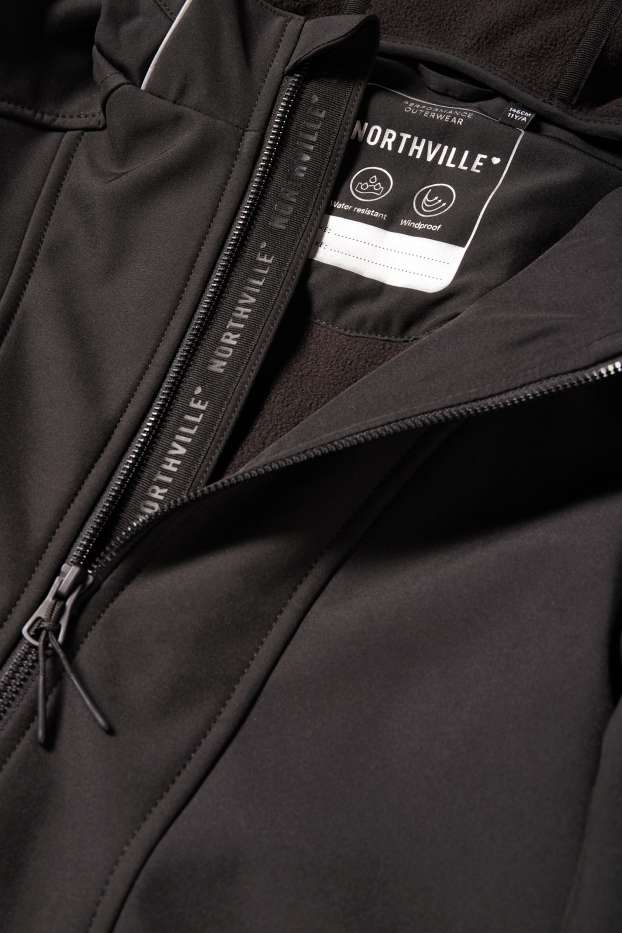 Children Girls - Softshell Jacket - black