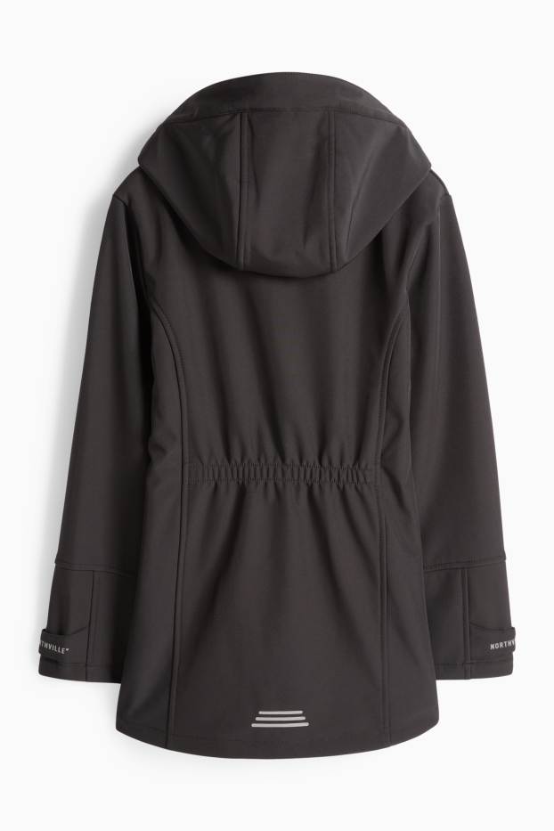 Children Girls - Softshell Jacket - black