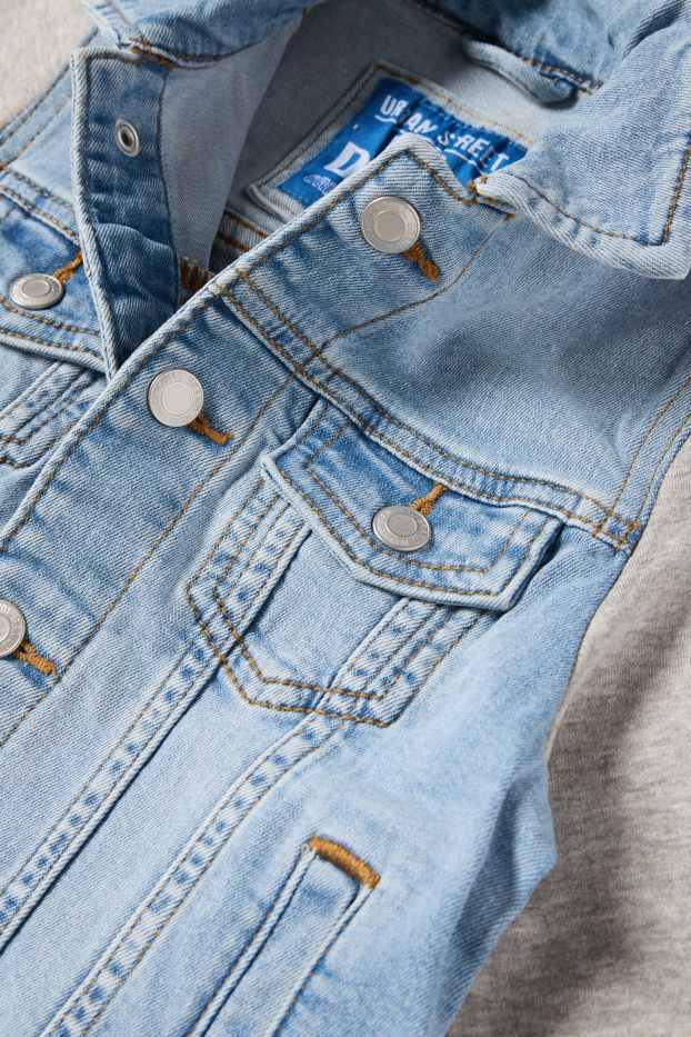 Kinder Buben - Football - Jeansjacke - helljeansblau