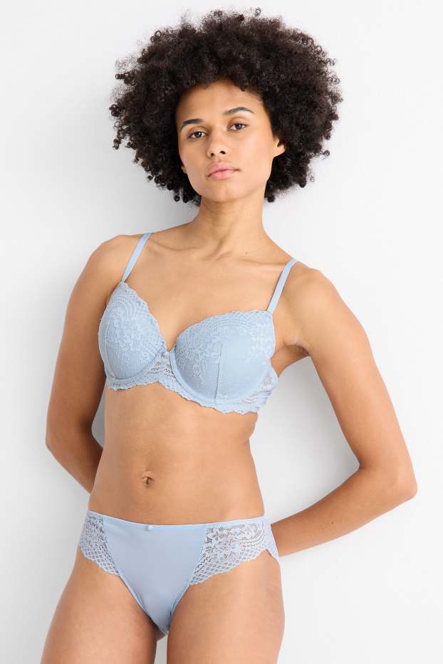 Femmes - Culotte - bleu clair