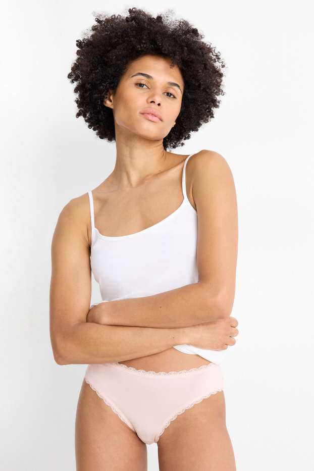 Donna - Slip - rosa / turchese