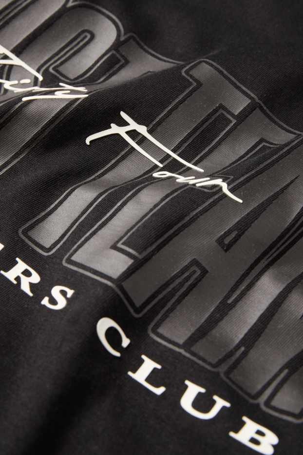 Uomo - T-shirt - relaxed fit - nero