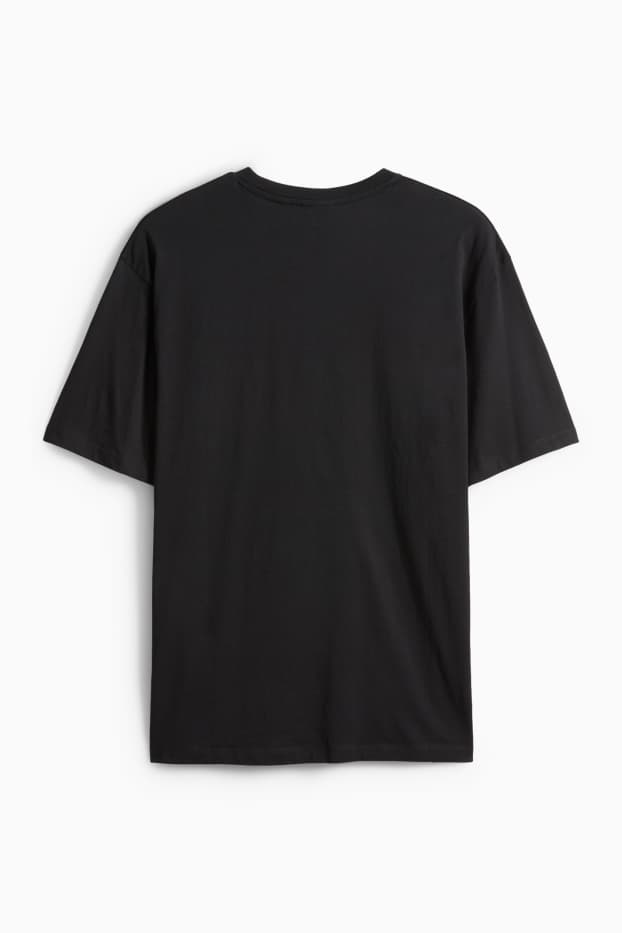 Uomo - T-shirt - relaxed fit - nero