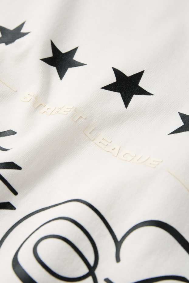 Heren - T-shirt - relaxed fit - wit