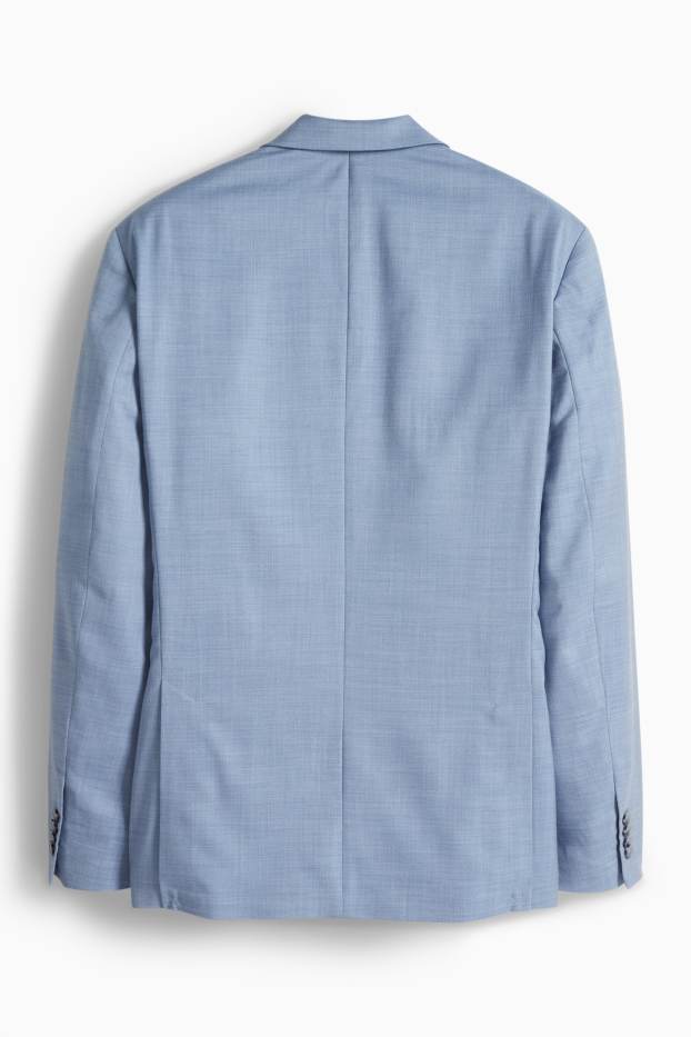 Hommes - Veste de costume - regular fit - finition extensible - bleu