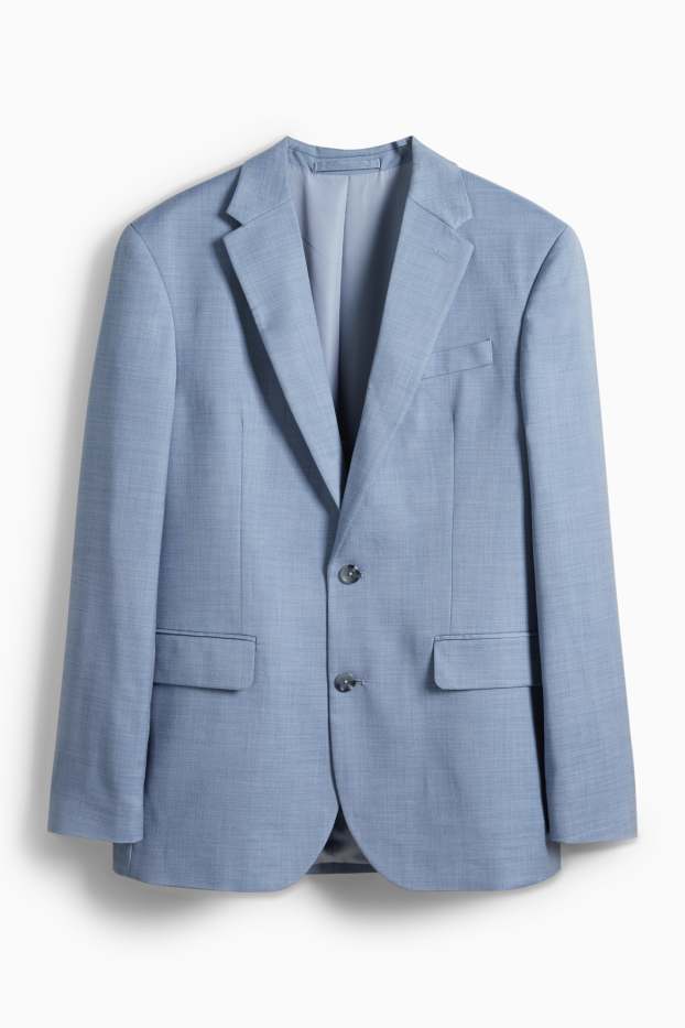 Hommes - Veste de costume - regular fit - finition extensible - bleu