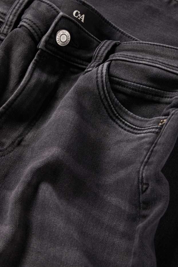 Donna - Slim jeans - vita media - jog denim - jeans grigio scuro