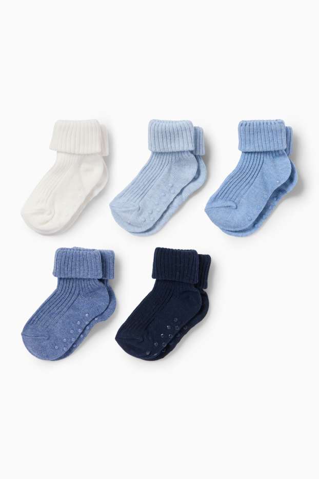 Bebeluși - băieți - Șosete bebeluși - albastru deschis