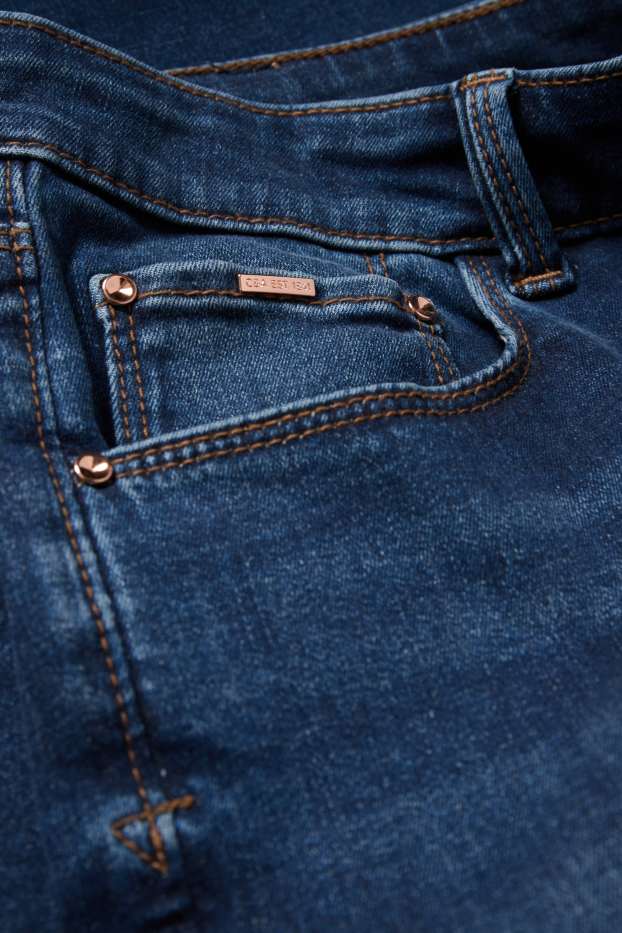 Dames - Skinny jeans - mid waist - shaping jeans - LYCRA® - jeansblauw