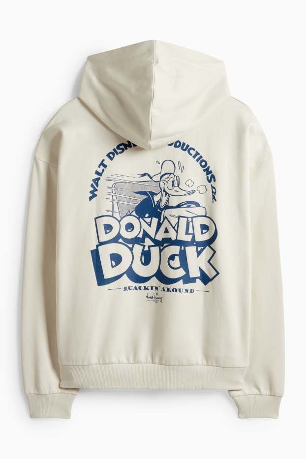 Bărbați - Hanorac supradimensionat - Donald Duck - bej deschis