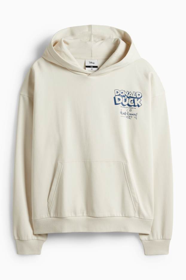 Bărbați - Hanorac supradimensionat - Donald Duck - bej deschis
