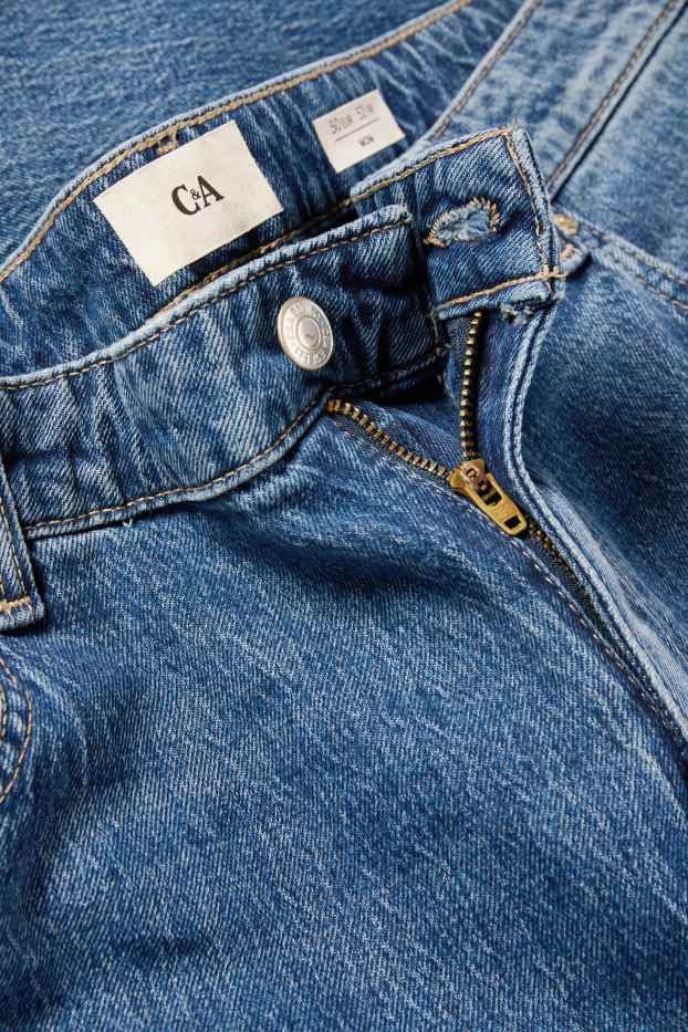 Damen - Mom Jeans - High Waist - LYCRA® - jeansblau