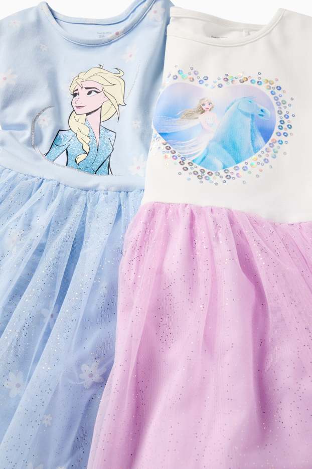 Kinder Mädchen - Multipack 2er - Die Eiskönigin - Kleid - Glanz-Effekt - hellviolett