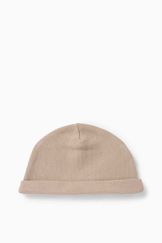 Miminka - chlapci - Outfit pro novorozence - světle béžová