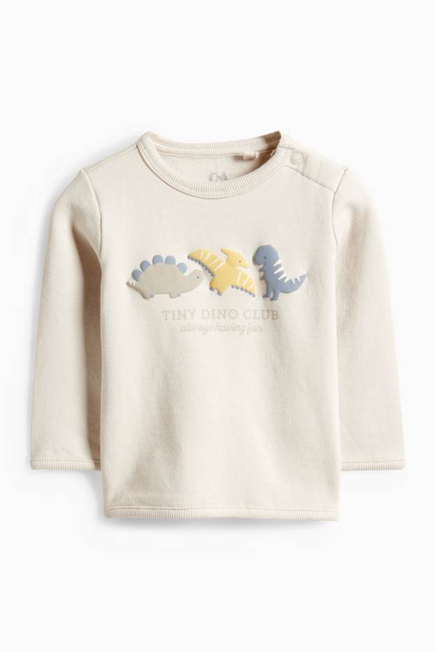 Miminka - chlapci - Outfit pro novorozence - světle béžová