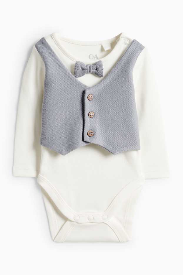 Baby: jongens - Newborn outfit - grijs