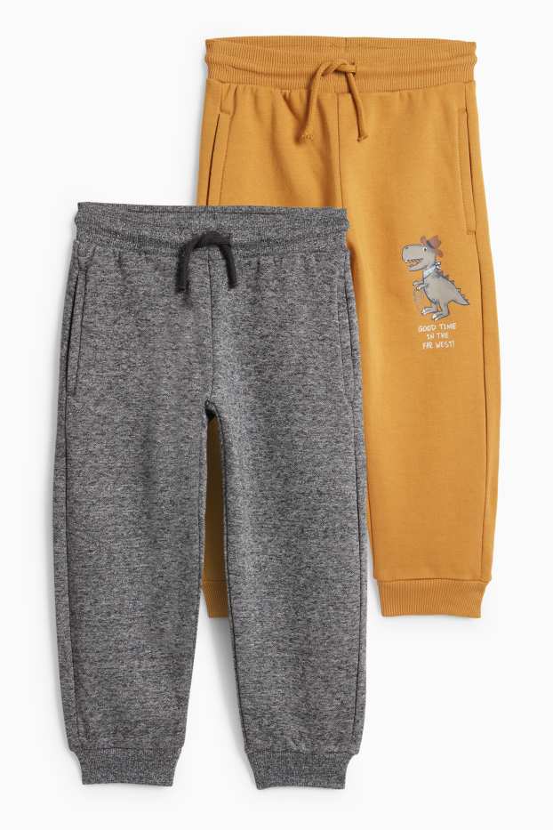 Děti - chlapci - Teplákové kalhoty - hnědá